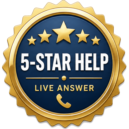 5-Star Help - Live Answer