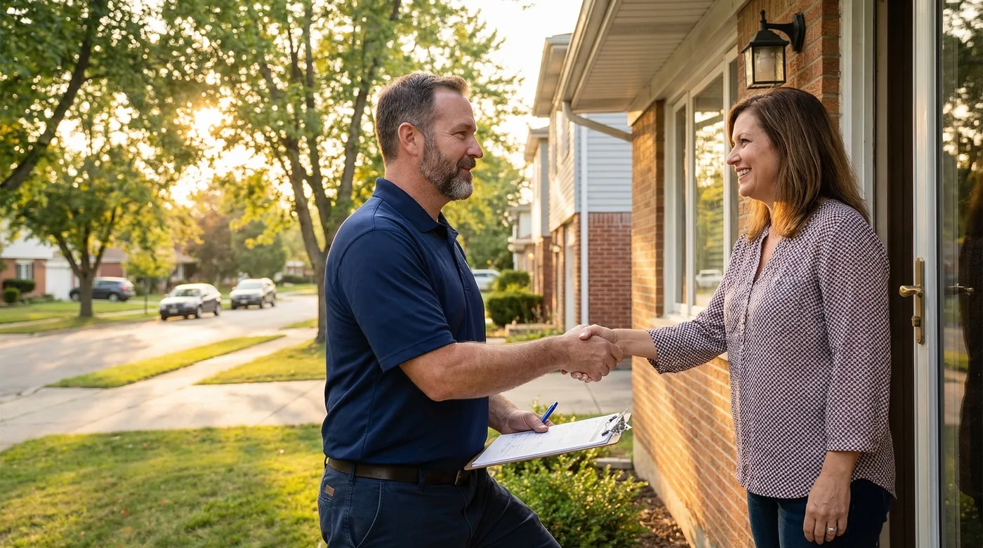 Licensed plumber at work