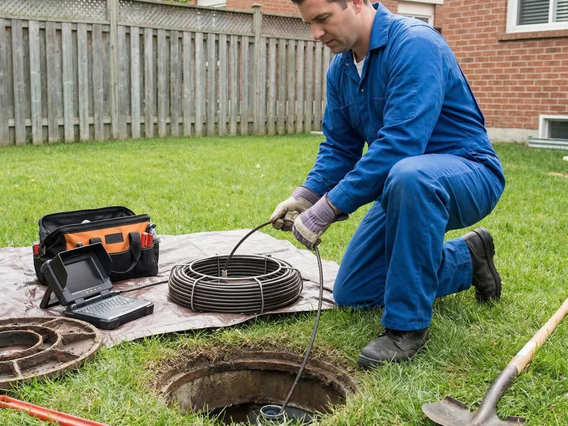 Sewer line service