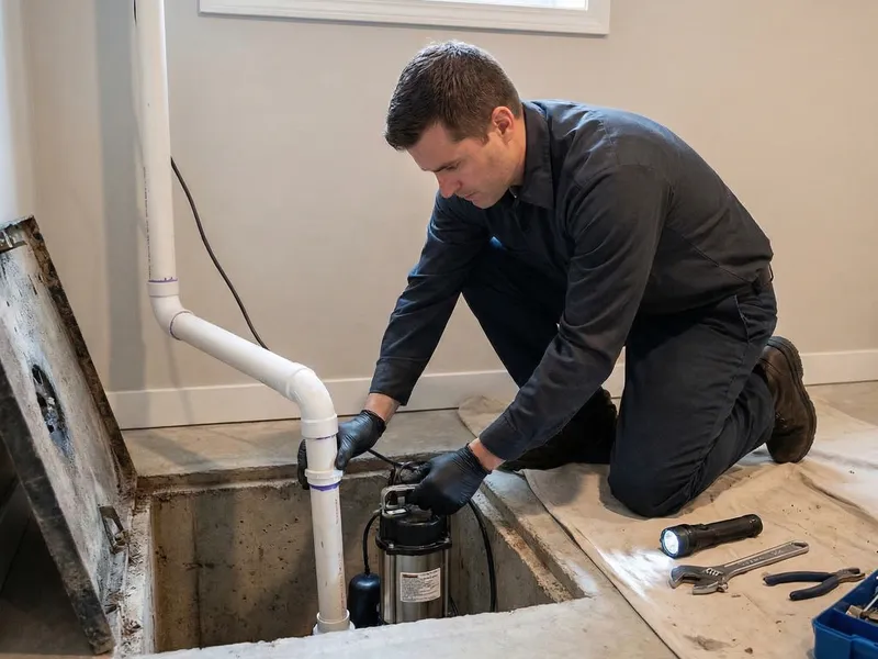 Sump pump service