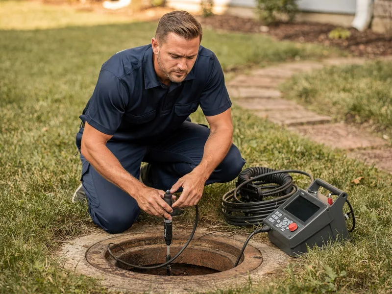 Sewer line service